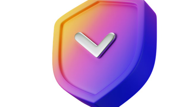 Lila Schild mit Haken